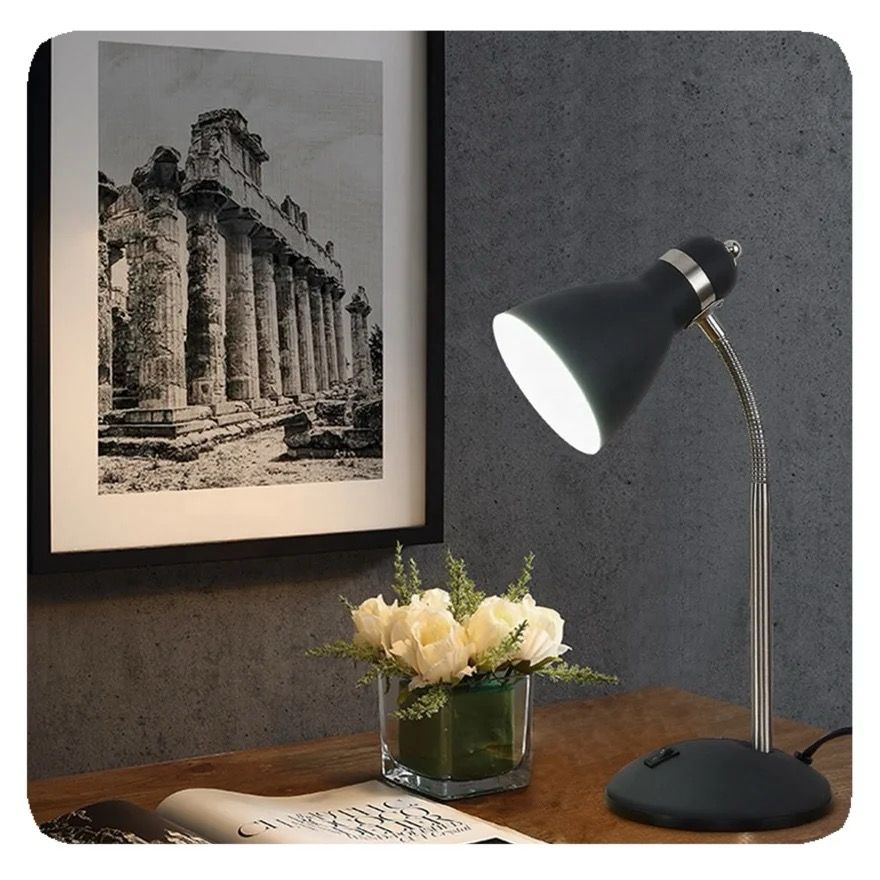 Vista 7 de Lampara Escritorio Cuello Flexible - COLOR: negro